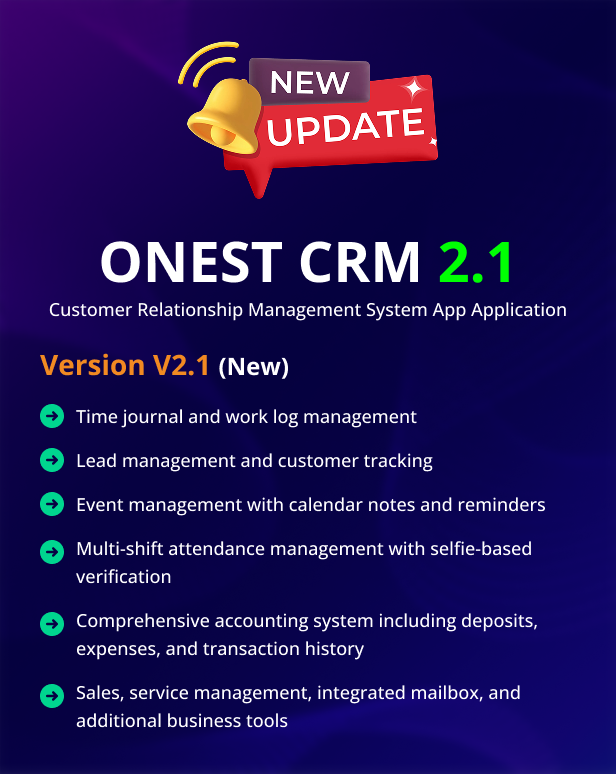 Onest CRM - Multiple Platform CRM Mobile Application