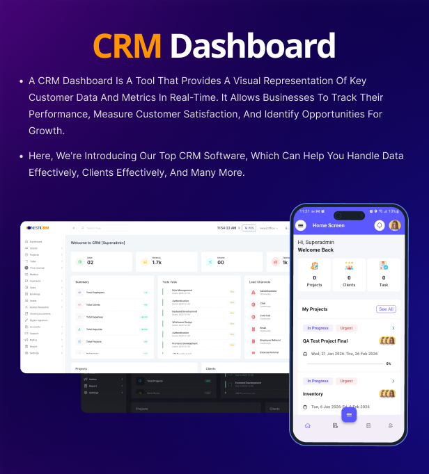 Onest CRM - Multiple Platform CRM Mobile Application