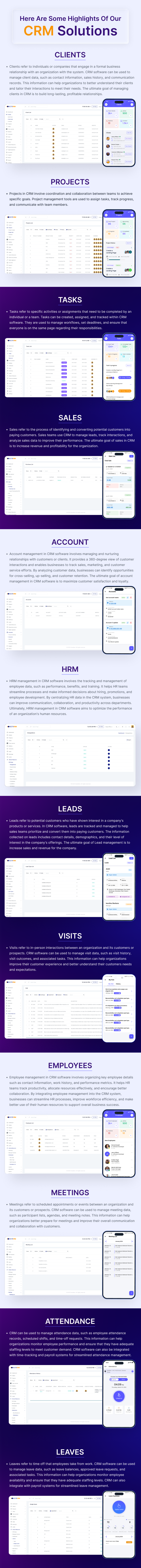 Onest CRM - Multiple Platform CRM Mobile Application