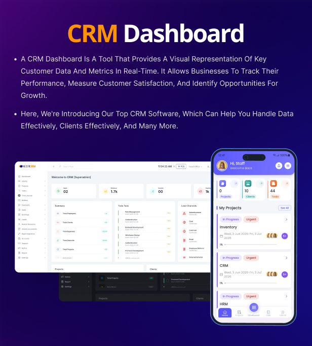 Onest CRM - Multiple Platform CRM Mobile Application