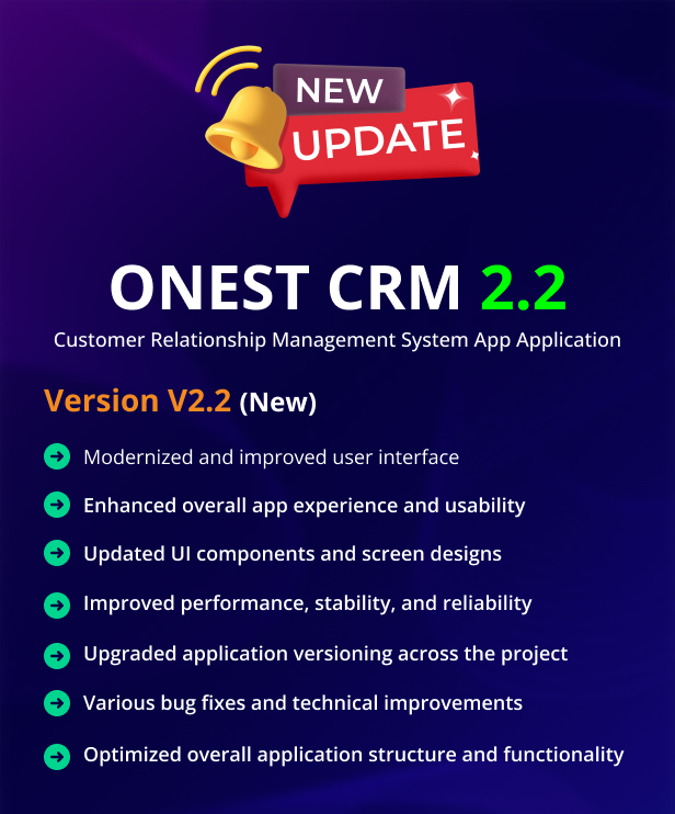 Onest CRM - Multiple Platform CRM Mobile Application