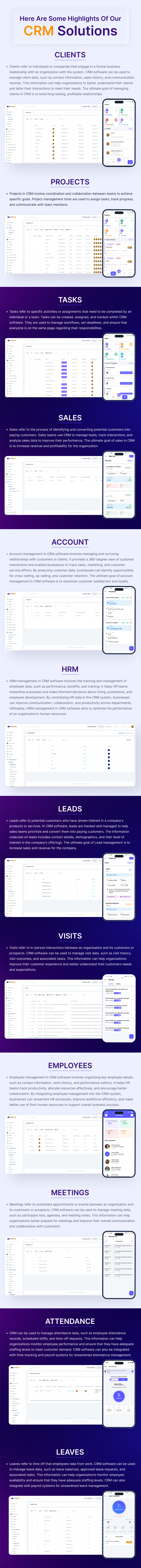 Onest CRM - Multiple Platform CRM Mobile Application