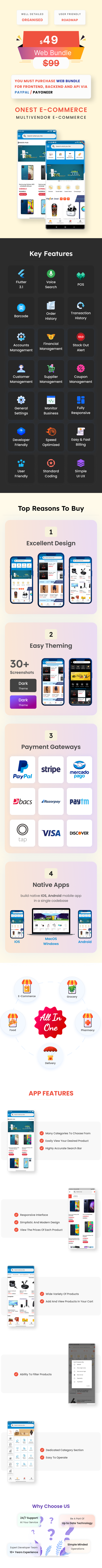 Complete Multi-vendor eCommerce - Mobile App, Web, Seller and Admin Panel