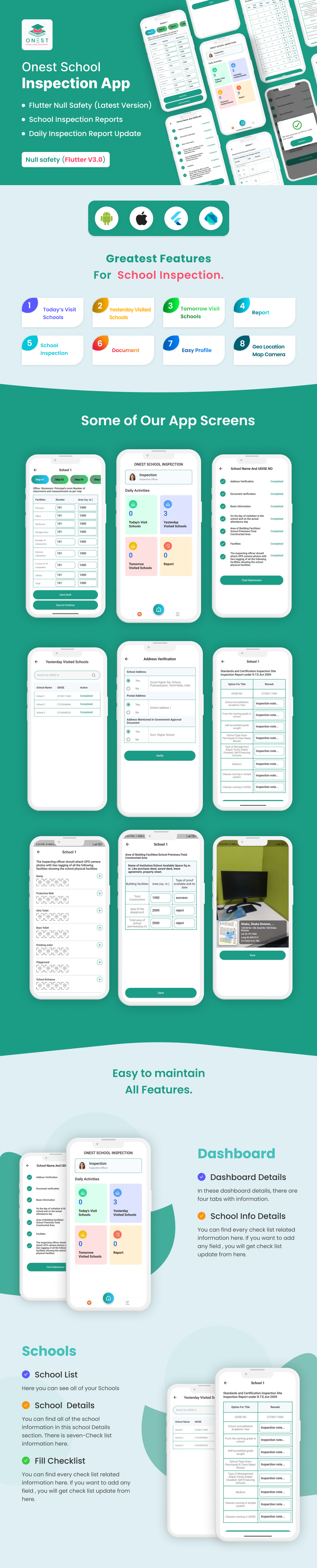 School Inspection Report Flutter Application